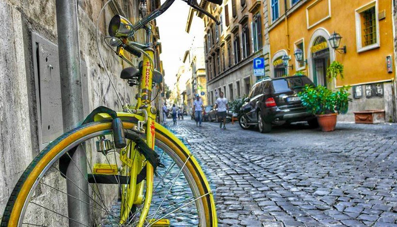 Bicicleta en Roma