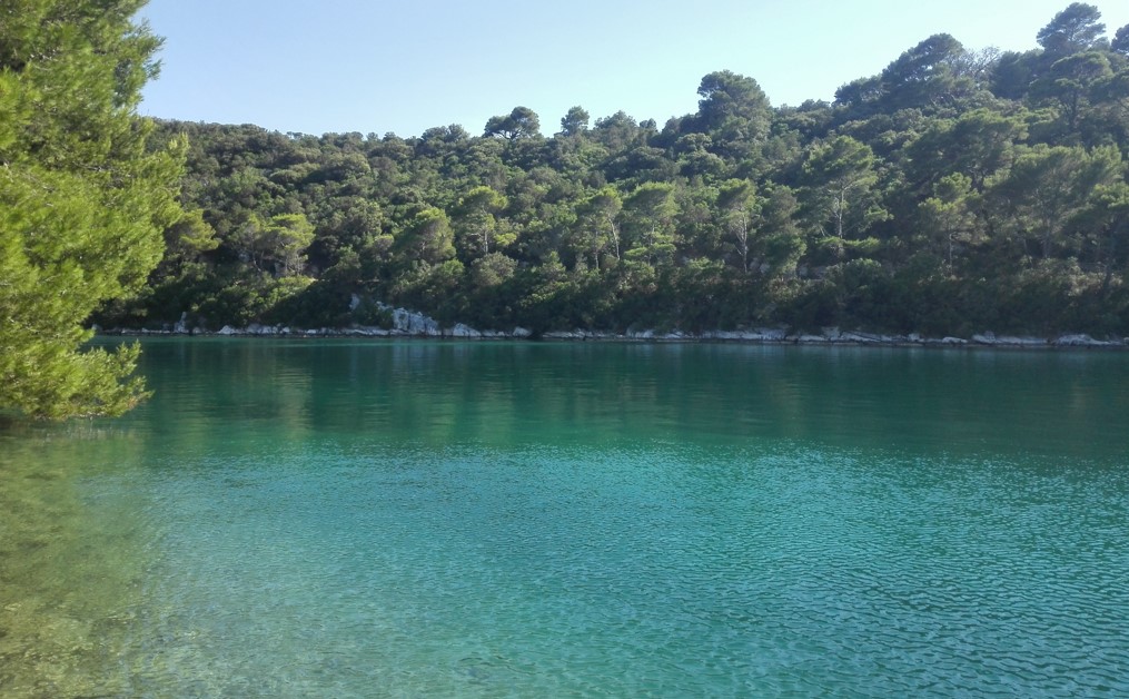 Aguas cristalinas en Mljet