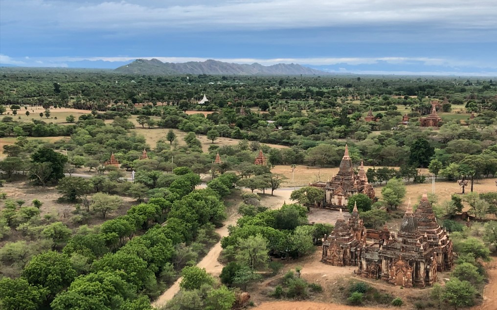 Vista aerea de Bagan