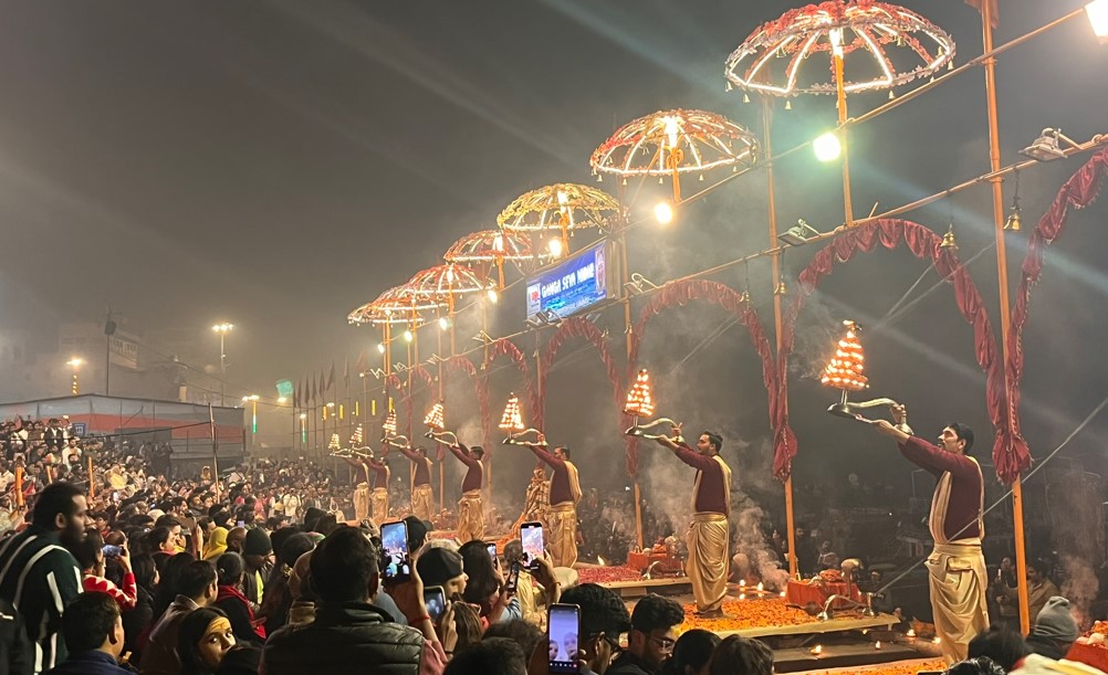 Ganga Aarti en Dashashwamedh Ghat